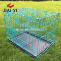 Folding Home Training Black Steel Dog Puppy Pet Iron Dog Cage with Plastic Pan